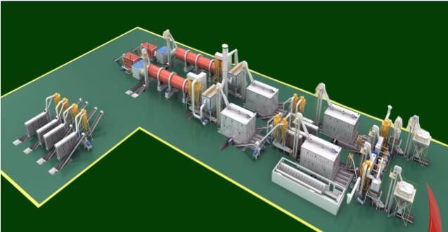 1.1-1.3t/M3 yoğunluklu biyomassa peleti üretim hattı 2-12mm